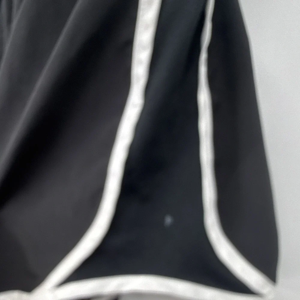 Nike Dri-Fit Youth L Black/White Athletic Shorts Drawstring Breathable Running